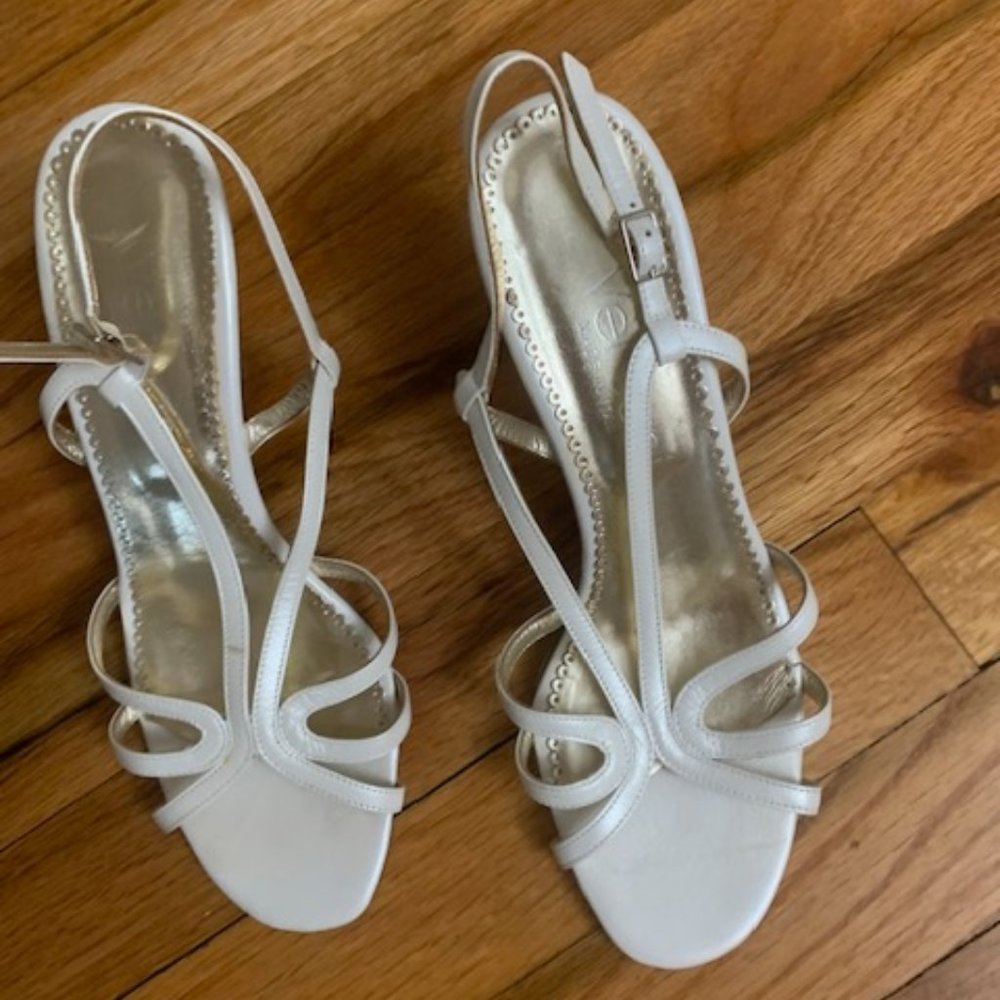 versani made in italy leather heels size 7